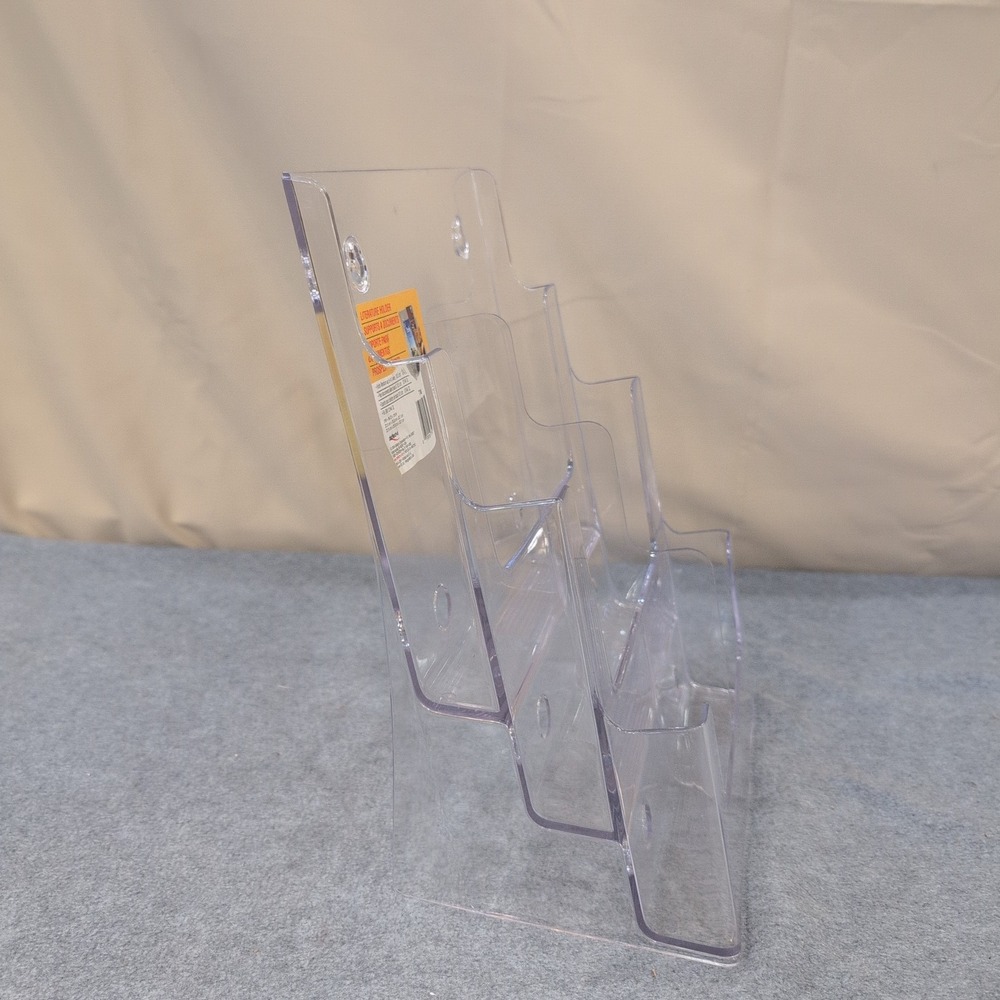 Deflecto‎ 77401 Clear Acrylic 6 Pocket Literature Display Holder Wall Mountable - Picture 2 of 3